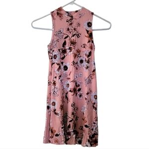 Art Classes Floral Pink Stretchy Sleeveless Dress Size 7/8 Girls